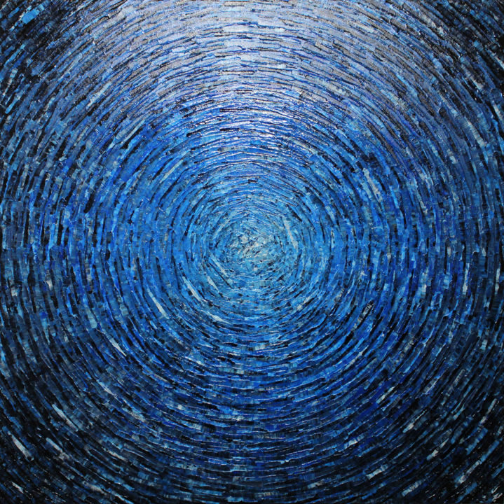 Картина под названием "Grand éclat couleur…" - Jonathan Pradillon, Подлинное произведение искусства, Акрил Установлен на Дер…