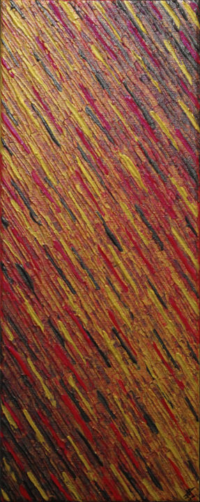 Malarstwo zatytułowany „Texture couteau dor…” autorstwa Jonathan Pradillon, Oryginalna praca, Akryl Zamontowany na Drewniana…