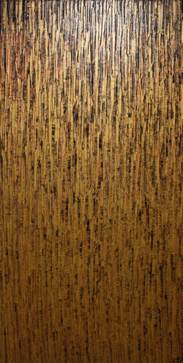 Peinture intitulée "Matrice d’or" par Jonathan Pradillon, Œuvre d'art originale, Acrylique Monté sur Châssis