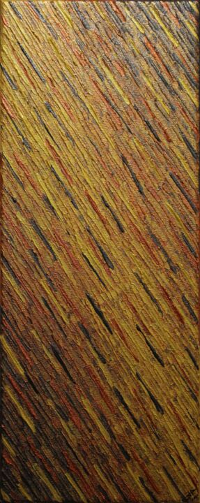 Peinture intitulée "Texture couteau or…" par Jonathan Pradillon, Œuvre d'art originale, Acrylique Monté sur Châssis en bois