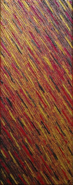 Peinture intitulée "Texture couteau dor…" par Jonathan Pradillon, Œuvre d'art originale, Acrylique Monté sur Châssis en bois