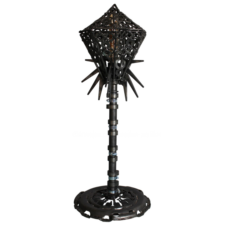 Design intitulada "Lampe Réverbère Méc…" por Jonathan Pradillon, Obras de arte originais, Luminaria