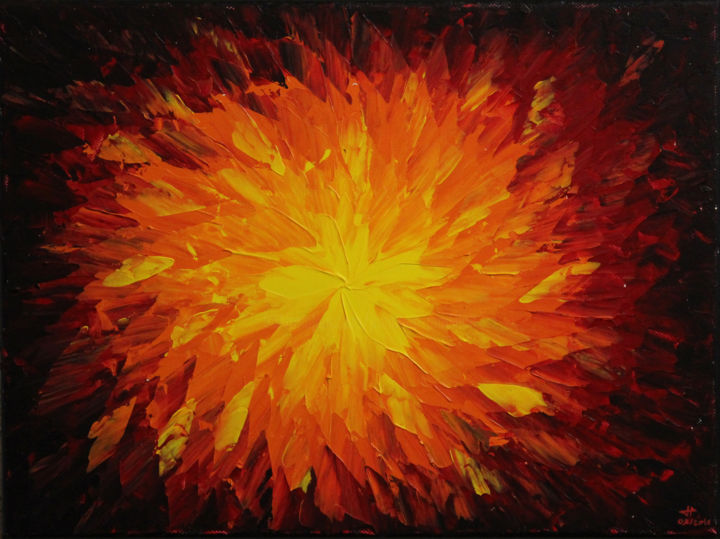 Peinture intitulée "Luminosite flamboya…" par Jonathan Pradillon, Œuvre d'art originale, Acrylique