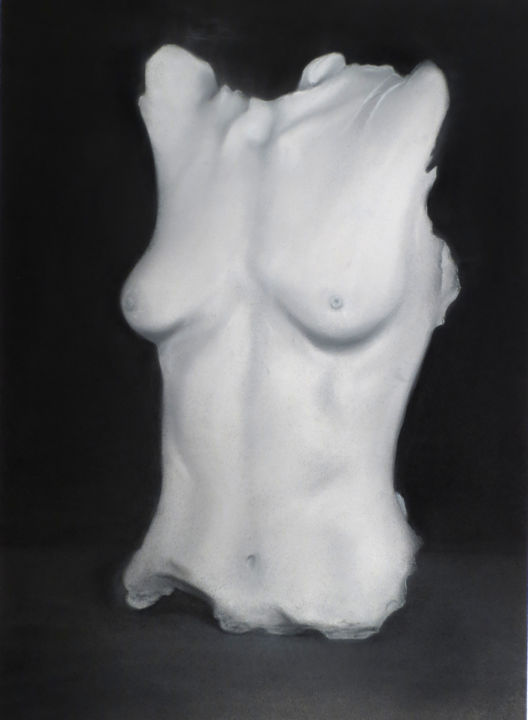 Painting titled "cast-torso-black.jpg" by Jonathan Francisco Daoang, Original Artwork