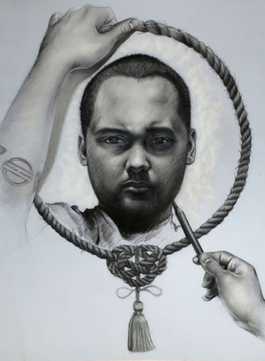 Painting titled "self-portrait-insid…" by Jonathan Francisco Daoang, Original Artwork