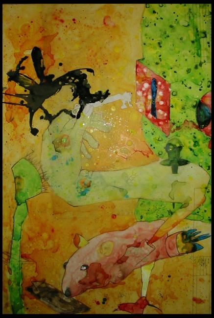 Painting titled "To be human" by Jonathan James, Original Artwork