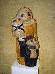 Sculpture intitulée "Mère" par Jongleurs De Terre, Œuvre d'art originale, Céramique