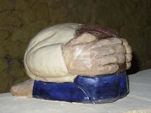 Sculpture titled "Introspection" by Jongleurs De Terre, Original Artwork, Ceramics