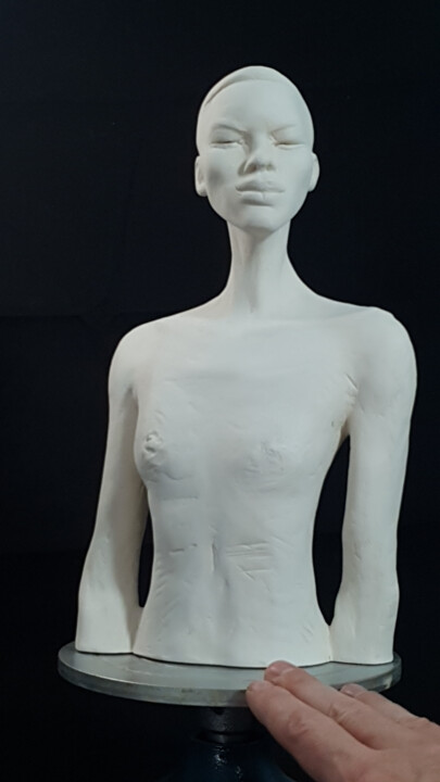 Sculpture titled "Grace" by Jonjon, Original Artwork, Ceramics