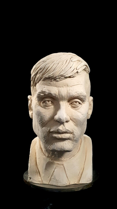 Sculpture titled "Tommy Shelby" by Jonjon, Original Artwork, Ceramics