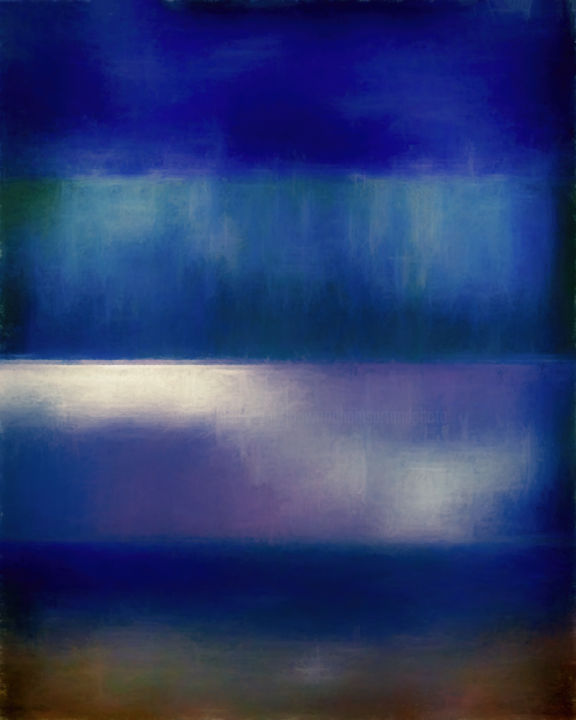 Digital Arts titled "Color of the Blues" by Jon Woodhams, Original Artwork, Digital Painting