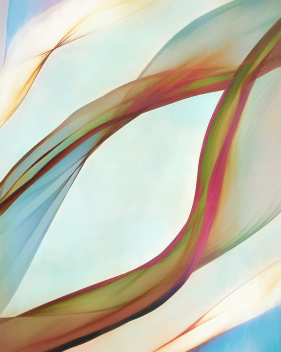 Digital Arts titled "Flow" by Jon Woodhams, Original Artwork, Digital Painting