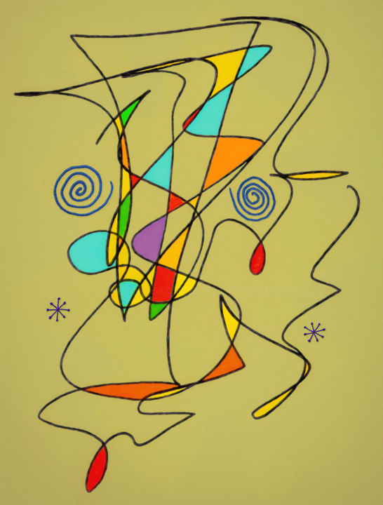 Digital Arts titled "Jazz" by Jon Woodhams, Original Art, Digital Painting