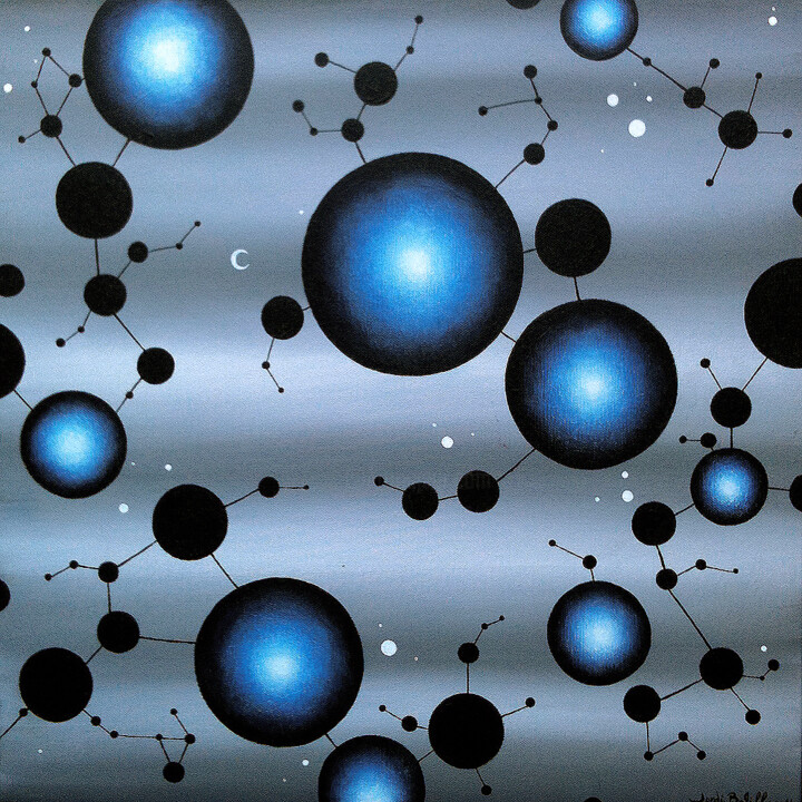 Peinture intitulée "Constelations" par Jordi Bofill, Œuvre d'art originale