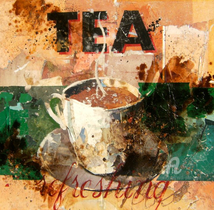 Malerei mit dem Titel ""tea refreshing" Jo…" von Jordi Prat Pons, Original-Kunstwerk