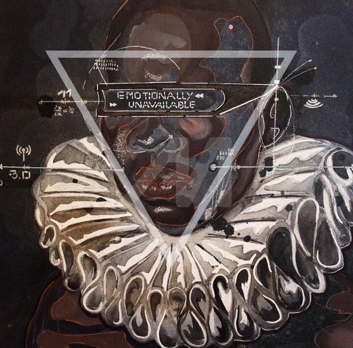 Peinture intitulée "Träncënd (Saison 1)…" par Jordy Kissy Moussa, Œuvre d'art originale, Acrylique Monté sur Châssis