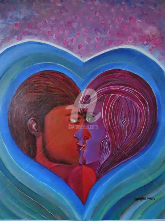 Картина под названием "Amor mio" - Joracote, Подлинное произведение искусства