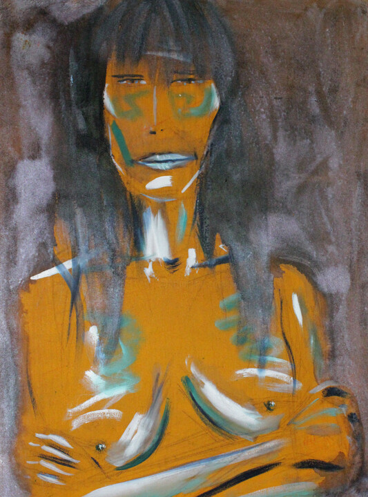 Peinture intitulée "ESPERANDO TE" par Jorge Berlato, Œuvre d'art originale, Huile Monté sur Châssis en bois