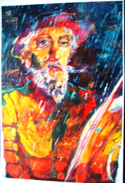 Peinture intitulée "The Quijote" par Jorge Garcia, Œuvre d'art originale, Huile