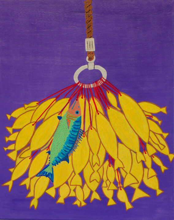 Painting titled "Bycatch" by Jorge Gonzalez, Original Artwork, Acrylic