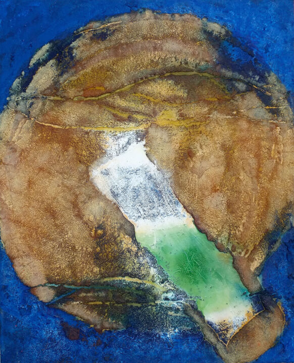 Pintura titulada "Piel de agua II" por Jorge Mejías, Obra de arte original, Acrílico