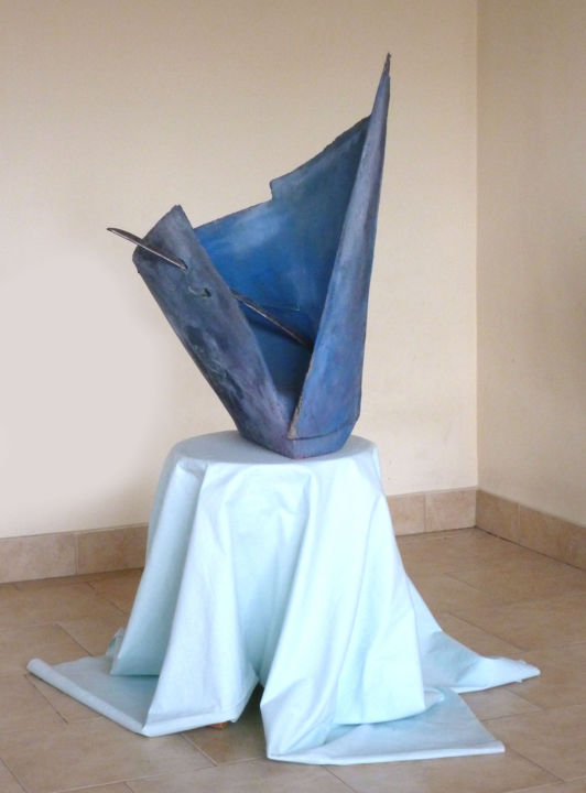 Sculptuur getiteld "descubridor01-o.jpg" door Jorge Molares, Origineel Kunstwerk