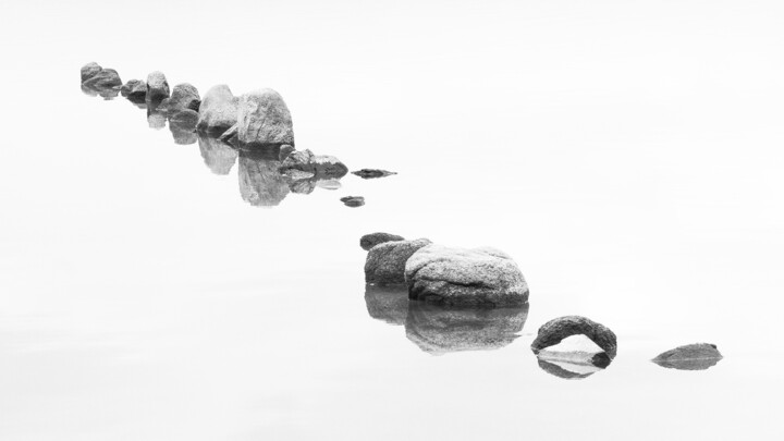 Fotografía titulada "Notas de piedra" por Jorge Omeñaca, Obra de arte original, Fotografía digital