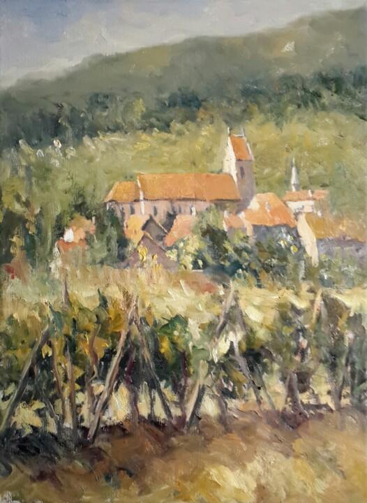 Painting titled "Francia" by Jorge Pizzanelli, Original Artwork, Oil