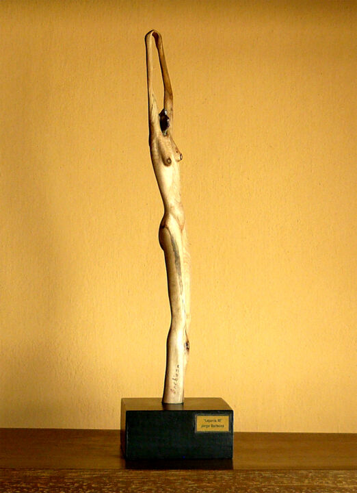 雕塑 标题为“" LEJANÍA III "” 由Jorge R. Barboza, 原创艺术品, 木