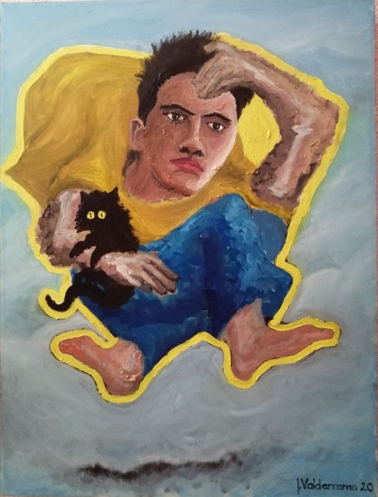 Painting titled "El rescate" by Jorge Valderrama, Original Artwork, Oil