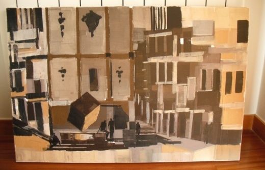 Painting titled "Cubo" by Jorge Vieira, Original Artwork