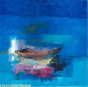 Painting titled "Azul" by Maria Isabel Bianchi, Original Artwork