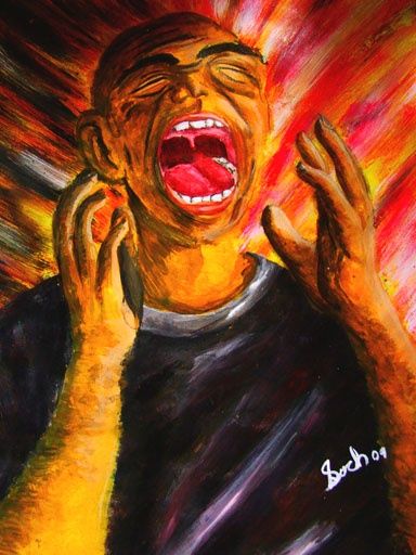 Painting titled "Ira sin solucion" by Jorgesoch, Original Artwork, Oil