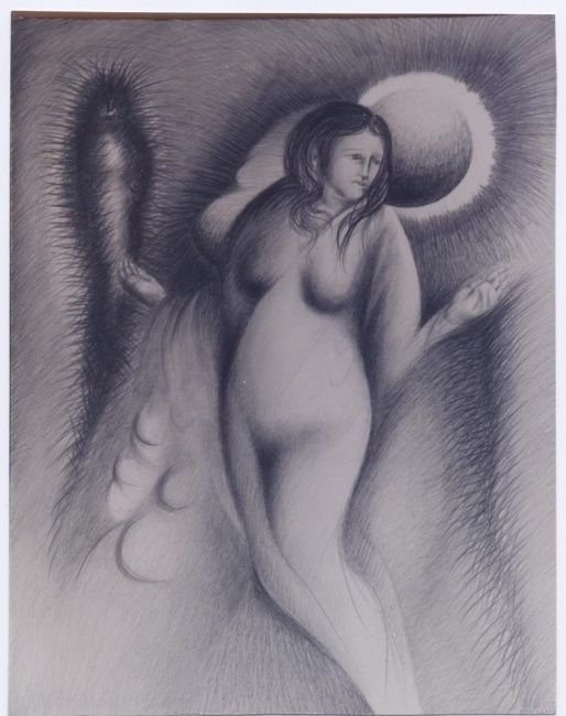 Disegno intitolato "Maternidad" da Jorge Velarde, Opera d'arte originale, Altro