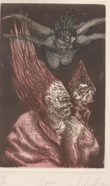Disegno intitolato "Espiritus" da Jorge Velarde, Opera d'arte originale, Altro