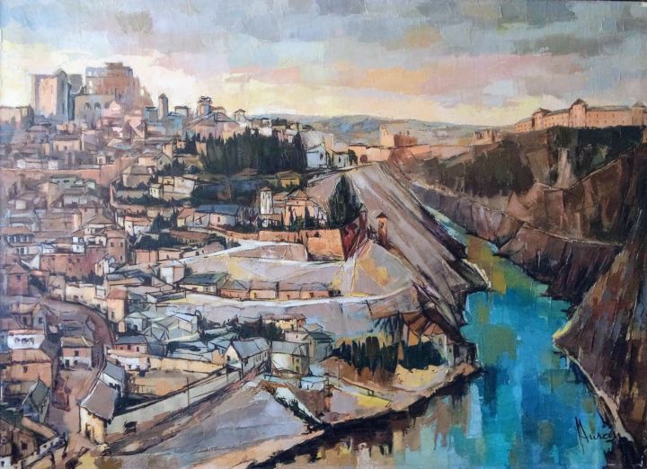 Peinture intitulée "Toledo.jpg" par Jori Duran, Œuvre d'art originale, Huile