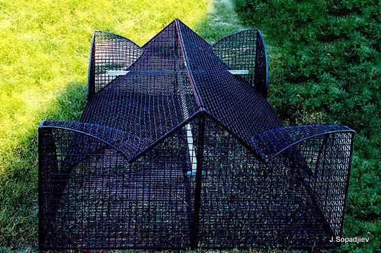 Sculpture intitulée "Layers" par Jorj Sopadjiev, Œuvre d'art originale, Métaux