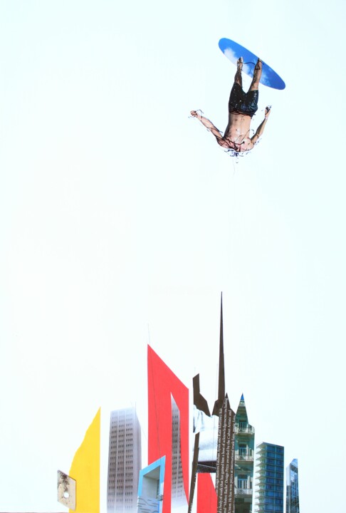 Collages intitolato "" El peligro de vol…" da Jormay González Monduy, Opera d'arte originale, Collages