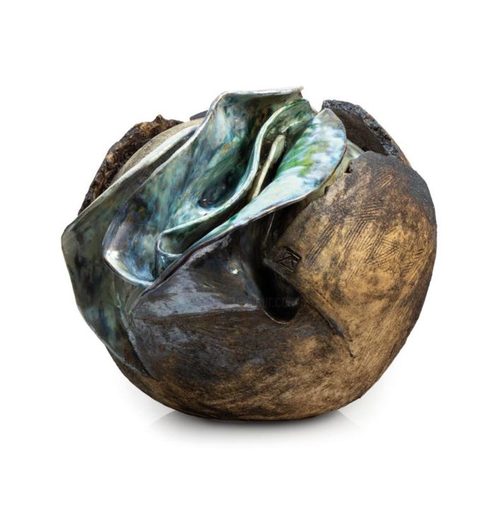 Rzeźba zatytułowany „REBORN” autorstwa Joanna Roszkowska, Oryginalna praca, Ceramika