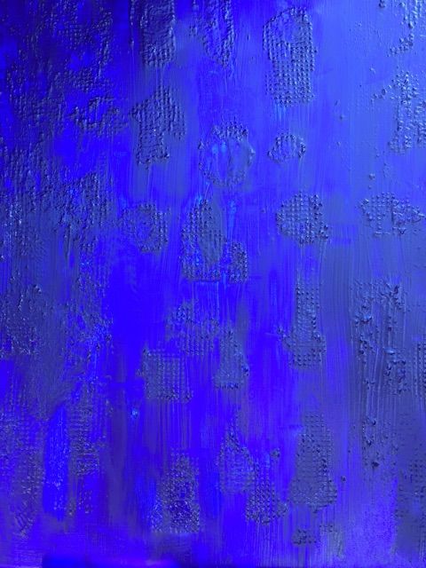Peinture intitulée "bleu" par Joss, Œuvre d'art originale, Acrylique