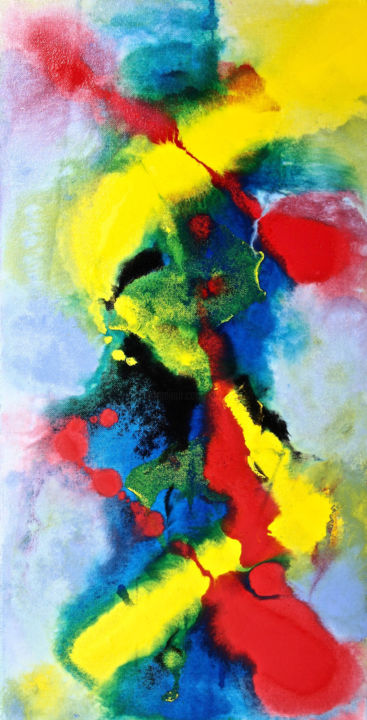 Peinture intitulée "la croisée des chem…" par José Bosch, Œuvre d'art originale, Acrylique