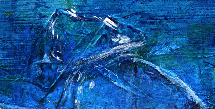 Gravures & estampes intitulée "aquatique-n-6.jpg" par José Bosch, Œuvre d'art originale, Lithographie