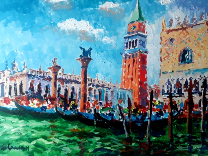 Pintura intitulada "Venecia. Acrilico s…" por Jose Camero Hernandez, Obras de arte originais, Acrílico