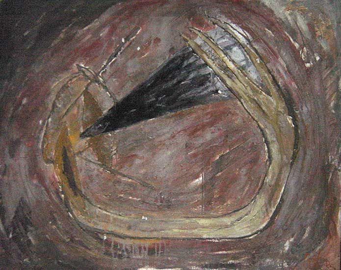 Malerei mit dem Titel "s/t" von José Carlos Balanza, Original-Kunstwerk, Öl