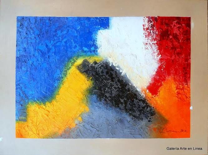 Painting titled "Policromia, por Jos…" by José Contreras, Original Artwork, Oil