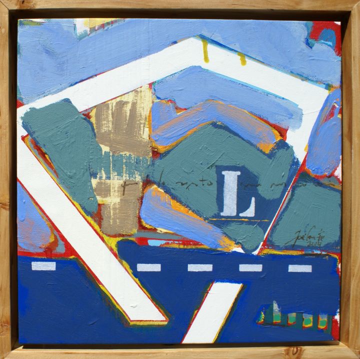 Painting titled "#L1" by José Fonte, Original Artwork, Oil