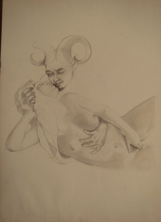 图画 标题为“BRULANT” 由José Garcia (GARBEL), 原创艺术品, Silverpoint