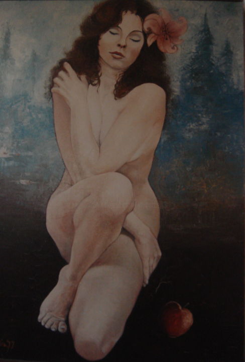Ζωγραφική με τίτλο "EVA" από José Garcia (GARBEL), Αυθεντικά έργα τέχνης, Ακρυλικό