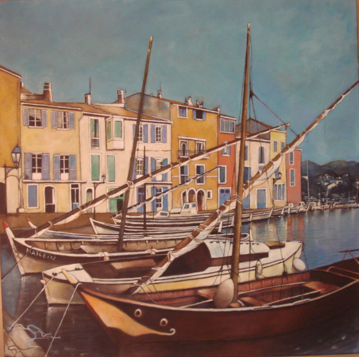 Peinture intitulée "Le miroir aux oisea…" par José Garcia (GARBEL), Œuvre d'art originale, Acrylique