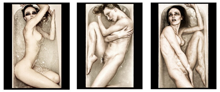 Photography titled "THE BATH" by Jose Grimm, Original Artwork, Digital Photography